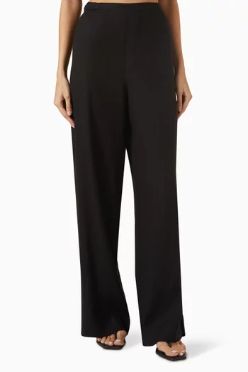 Dorian Wide-leg Pants in Linen-blend