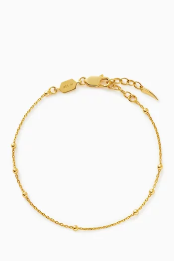 Orb Chain Bracelet in 18kt Gold Plated Vermeil