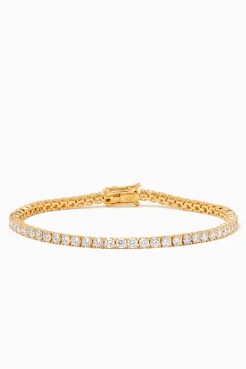 Diamond Tennis Bracelet in 18kt Yellow Gold