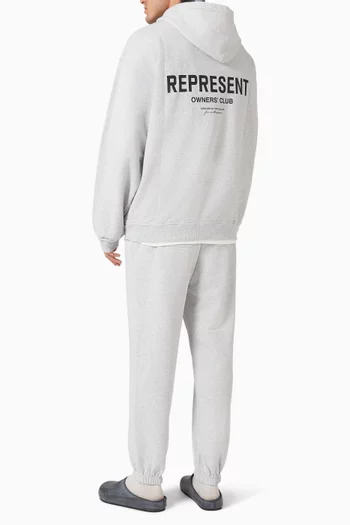 كنزة بغطاء رأس بشعار Owners Club جيرسيه بنسيج بارز