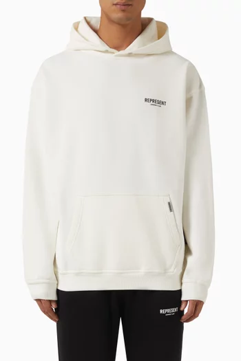 Owners Club Logo Hoodie in Loopback Jersey