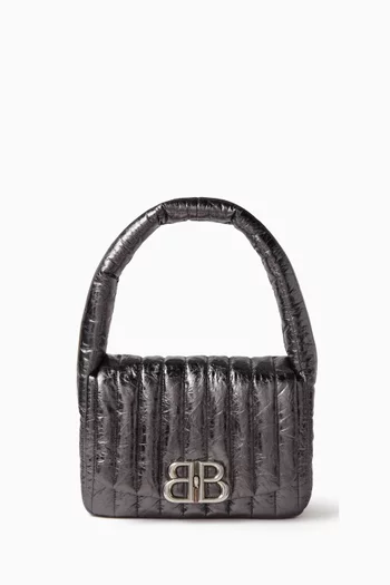 Small Monaco Sling Bag in Metallic Quilted Leather