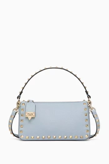 Valentino Garavani Small Rockstud Crossbody Bag in Grainy Leather