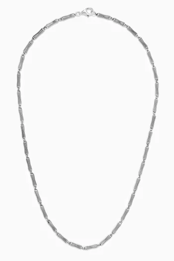 Bamboo Necklace in Sterling Silver
