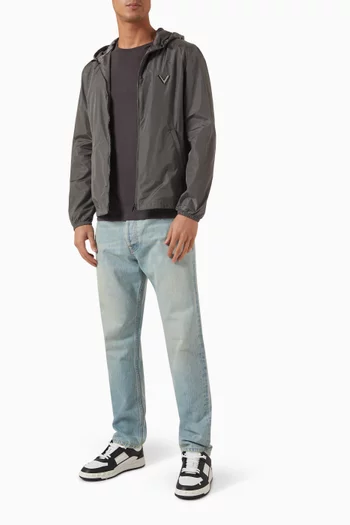 Valentino Garavani Hooded Windbreaker in Nylon