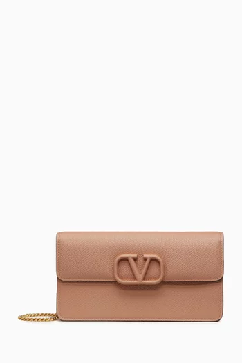 VLOGO Chain Wallet in Leather