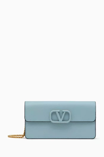 Valentino Garavani VLOGO Chain Wallet in Leather