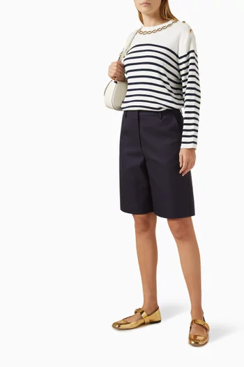 Embroidered Sweater in Cotton