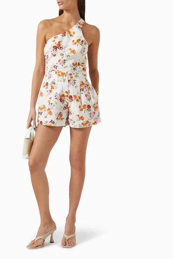 Assemblage Printed Shorts in Linen Blend