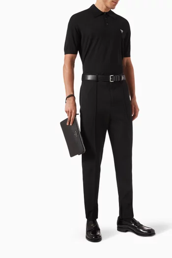 Polo Shirt in Superfine Wool