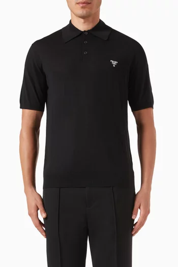 Polo Shirt in Superfine Wool