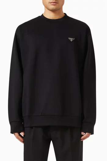 Sweatshirt in Technical Cotton
