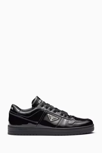 Logo Downtown Sneakers in Leather
