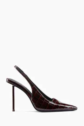 G63 120 Slingback Pumps in Vegan Leather