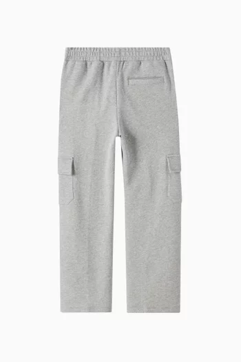 Embroidered Cargo Jogging Pants