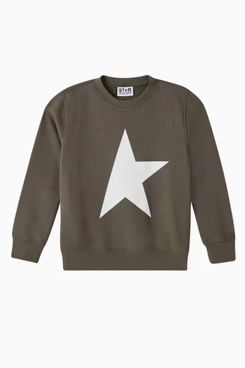 Star-print Sweatshirt in Cotton-blend
