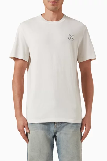 Stamp Print T-shirt in Cotton