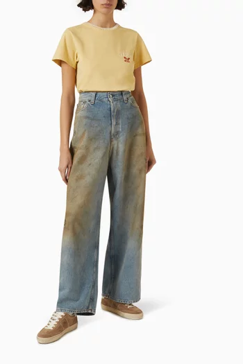 Embroidered Logo T-shirt in Cotton