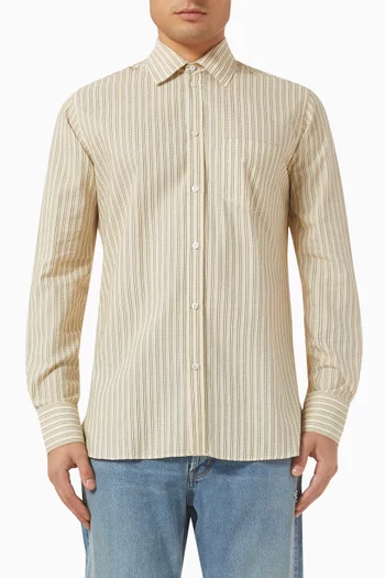 Alvise Shirt in Striped Cotton