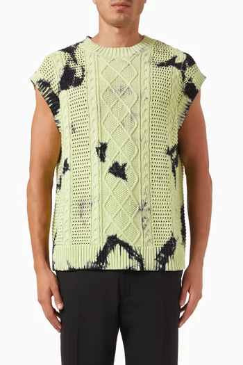 Xois Sweater Vest in Crochet