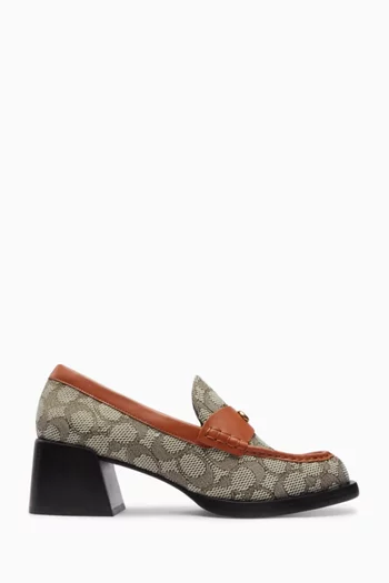 Natalie Loafers in Signature Jacquard & Canvas