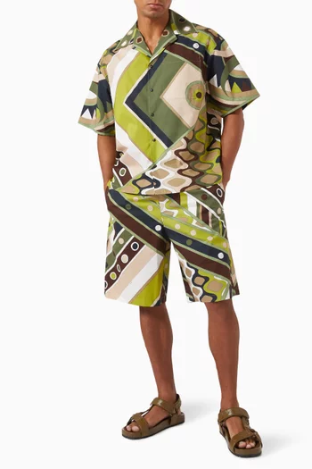Vivara-print Shorts in Cotton