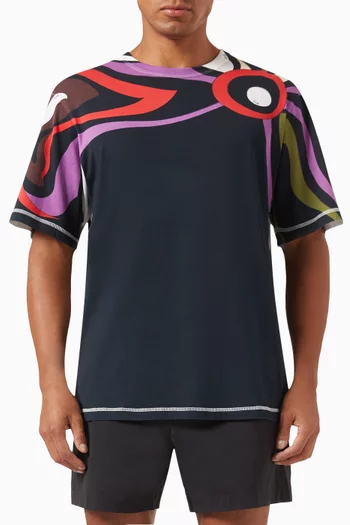 Marmo-print T-shirt in Cotton