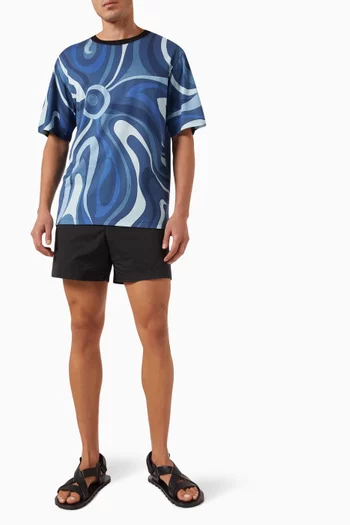 Signature-print T-shirt in Cotton-jersey