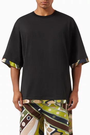 Iride-print  T-shirt in Cotton-jersey