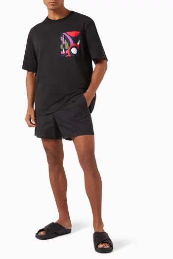 Marmo-print Swim Shorts