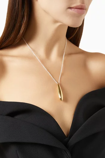 Double Chain Audrey Pendant in Gold Vermeil