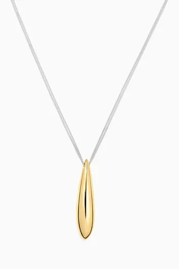 Double Chain Audrey Pendant in Gold Vermeil