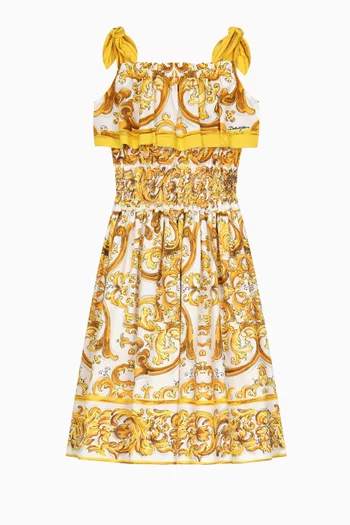 Majolica Print Top in Poplin