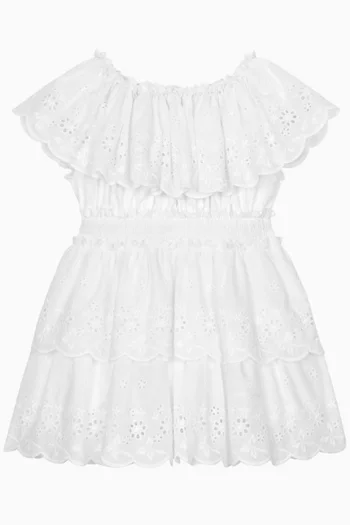 Broderie Anglaise Dress in Cotton