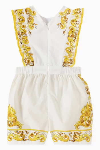 Ruffle Romper in Cotton