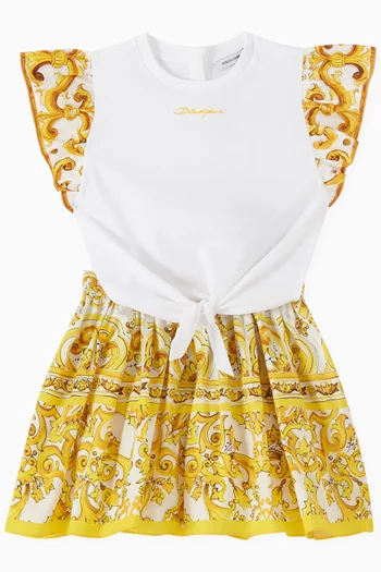 Majorca-print Skirt in Cotton