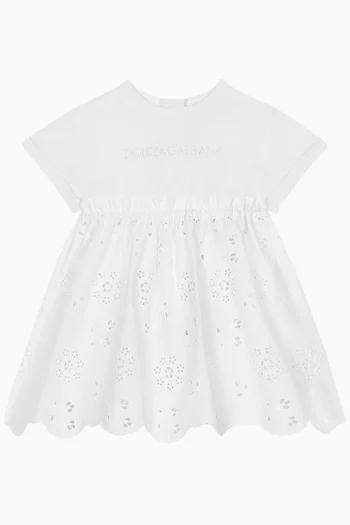 Embroidered Dress & Bloomers in Cotton
