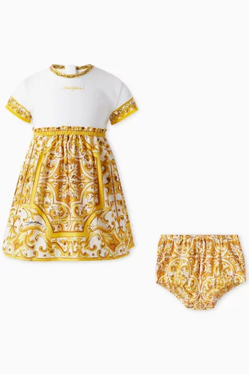 Majorlica Print Dress in Cotton