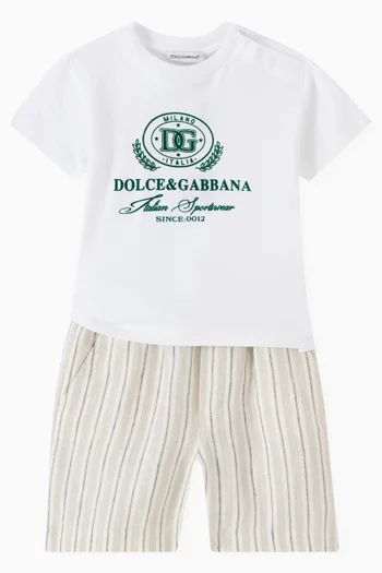 Logo Print T-shirt in Cotton