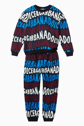 Monogram-print Sweatpants in Cotton
