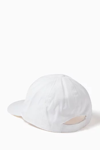 Logo Baseball Cap in Cotton