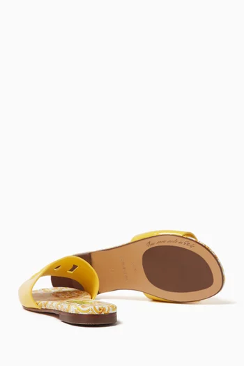 DG Logo Slides in Calfskin Leather