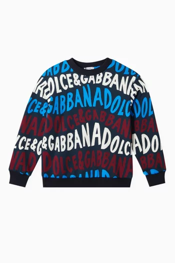 Logo-print Sweatshirt in Cotton