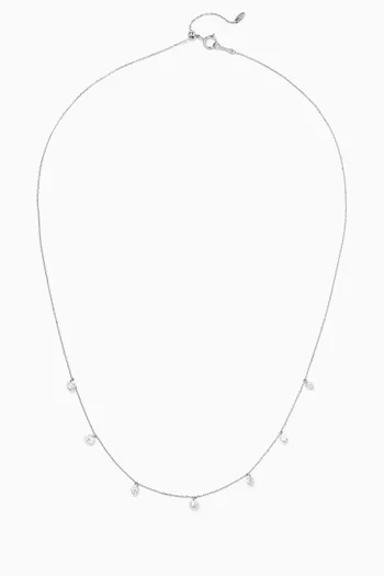 Diamond Necklace in 18kt White Gold