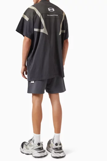 Unity Sports Icon Biker Oversized T-shirt in vintage-jersey