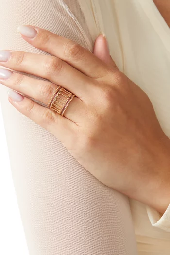 Baalbeck Ruby Embrace Ring in 18kt Gold