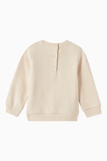 Graphic Print Sweatshirt in Cotton