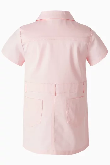 Polo T-shirt Dress in Poplin