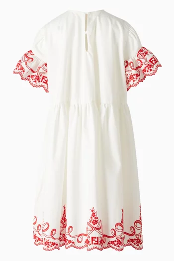 Embroidered Dress in Cotton
