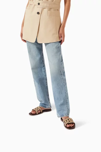 Flat Sandals in Suede